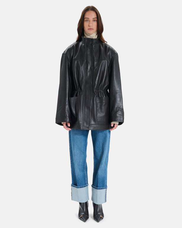 Veste Valence Veste chocolat mi-longue ajustable ZAPA