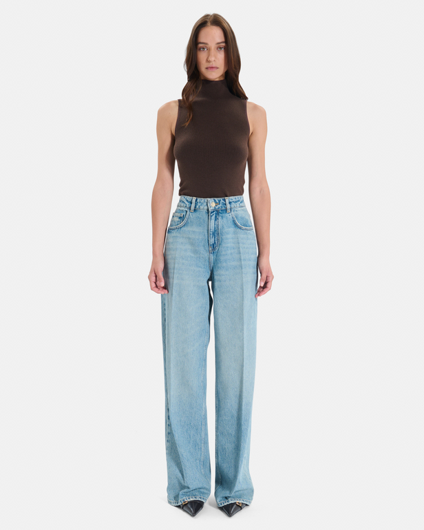 Jean Pamover Jean droit en coton vintage blue ZAPA