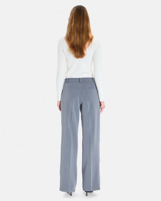 Pantalon Pleyel Pantalon palazzo gris chin&eacute; PLEYEL ZAPA